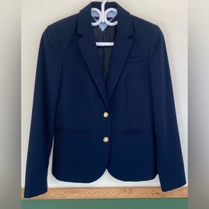 Tommy Hilfiger Navy Blue Blazer with Gold Button Detail Womens Size 2